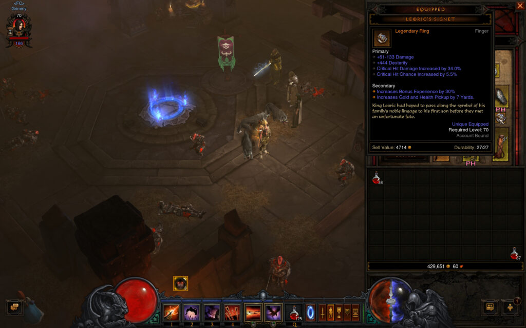 reaper of souls dh and barb builds full cleared
