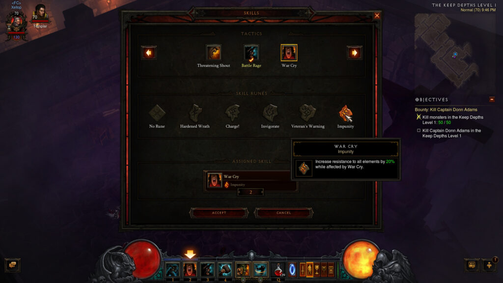 reaper of souls dh and barb builds full cleared