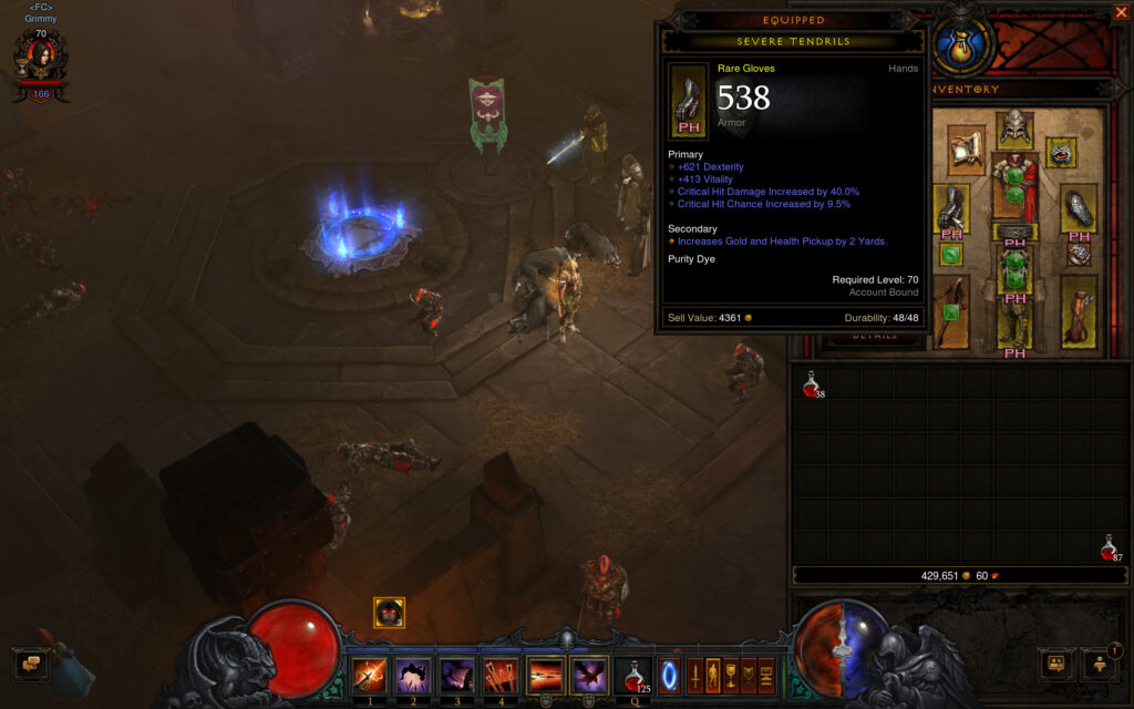 reaper of souls dh and barb builds full cleared
