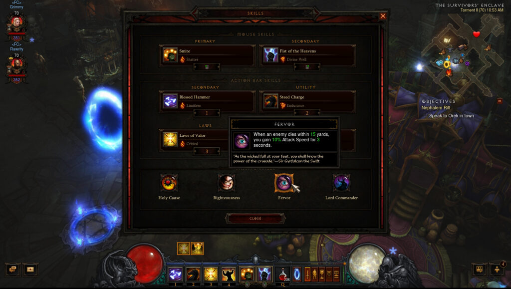 crusader torment build reaper of souls full cleared